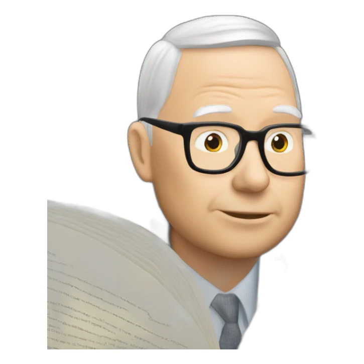 charlie munger reading a book sticker