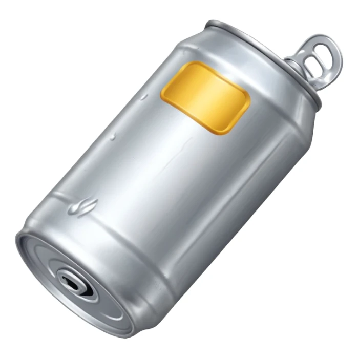 beer can lying on the ground sticker