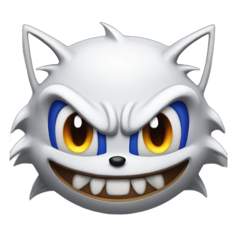Evil Sonic with a scary smile sticker