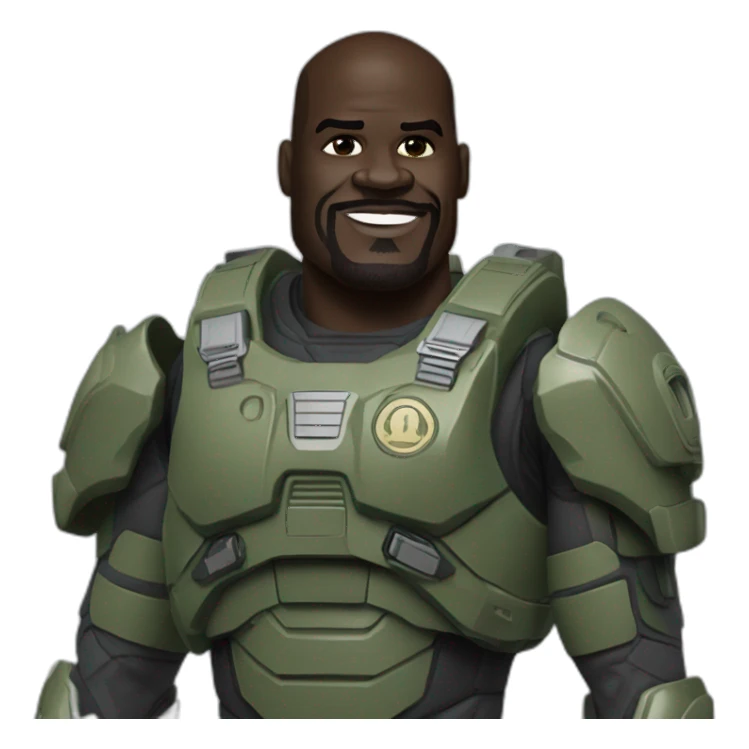 Shaquille O'Neal master chief sticker