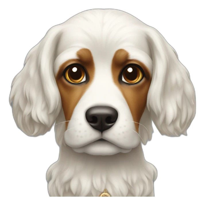 royal bourbon chien blanc sticker