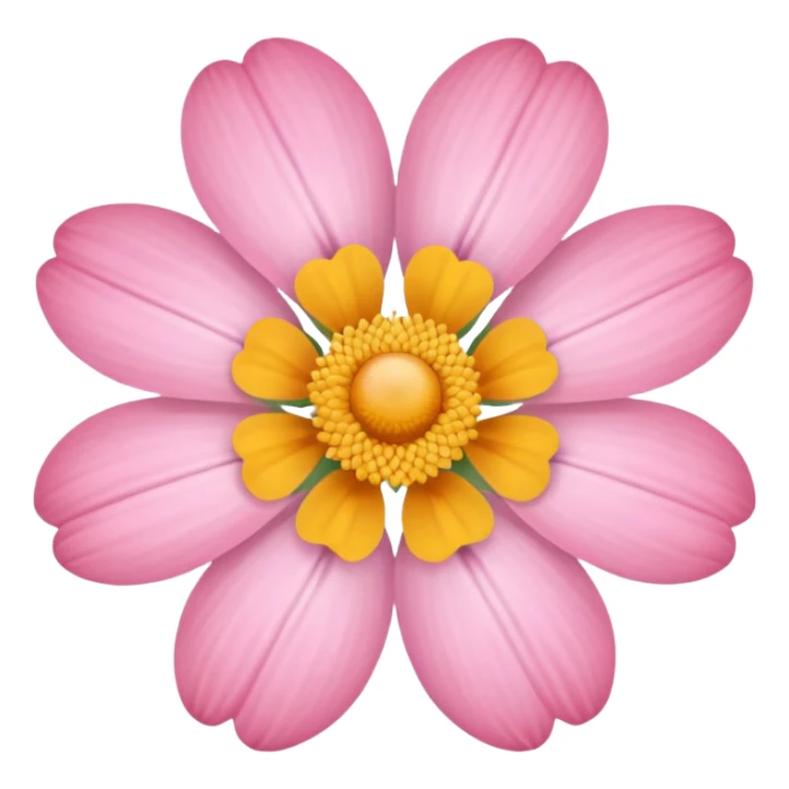 Baby pink flower sticker