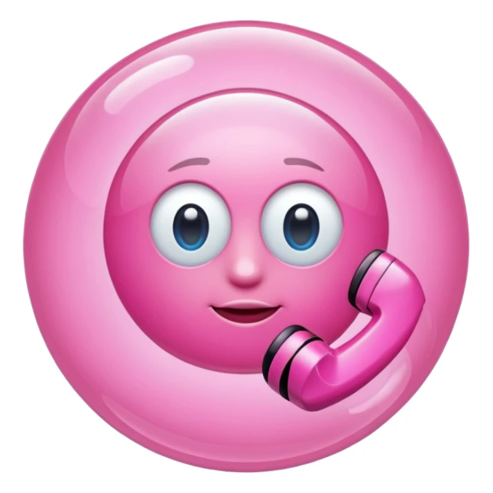 pink phone contacts bubble sticker
