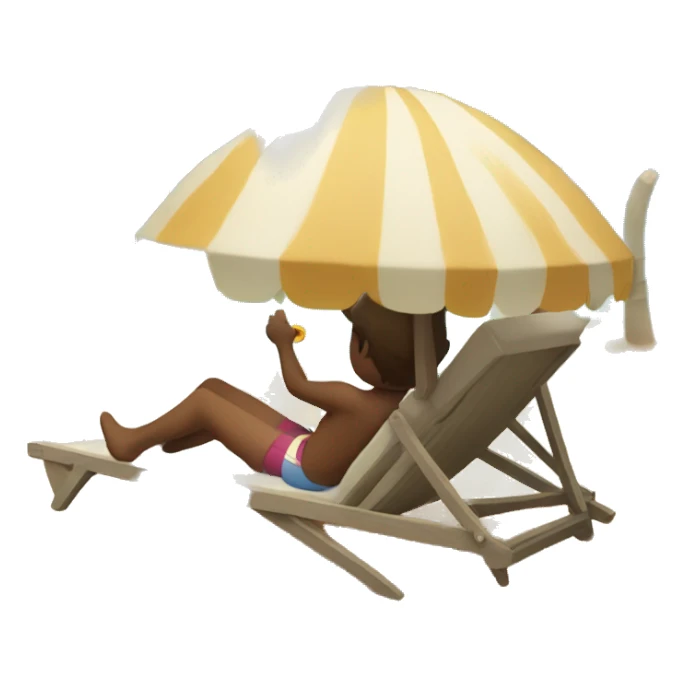 Relaxing on the beach  sticker