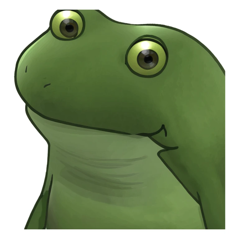 A single red brick sticker