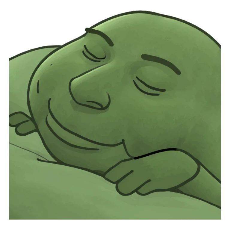 Black man sleeping sticker