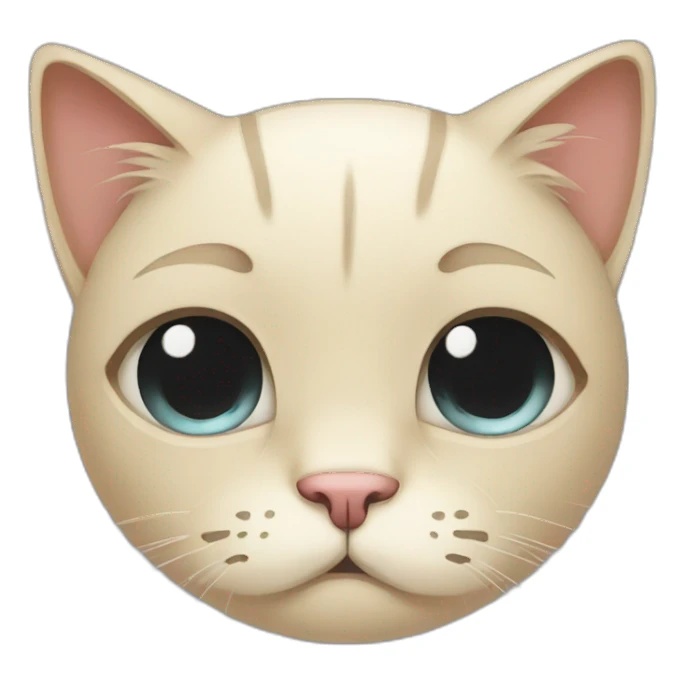 Crying-sad-lonely-cat sticker