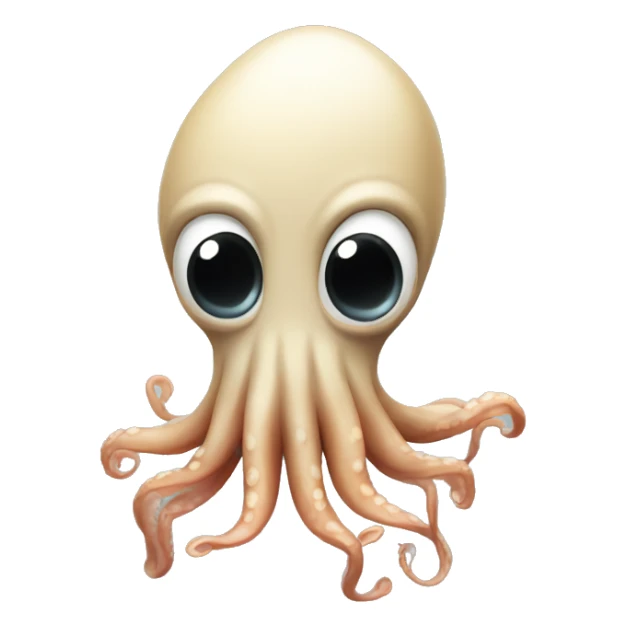 squid with an hand up in the air  sticker
