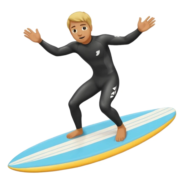 Drunk surfing sticker