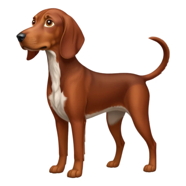 reddish brown coonhound sticker