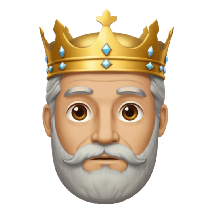 ancient greek king with grey beard sticker