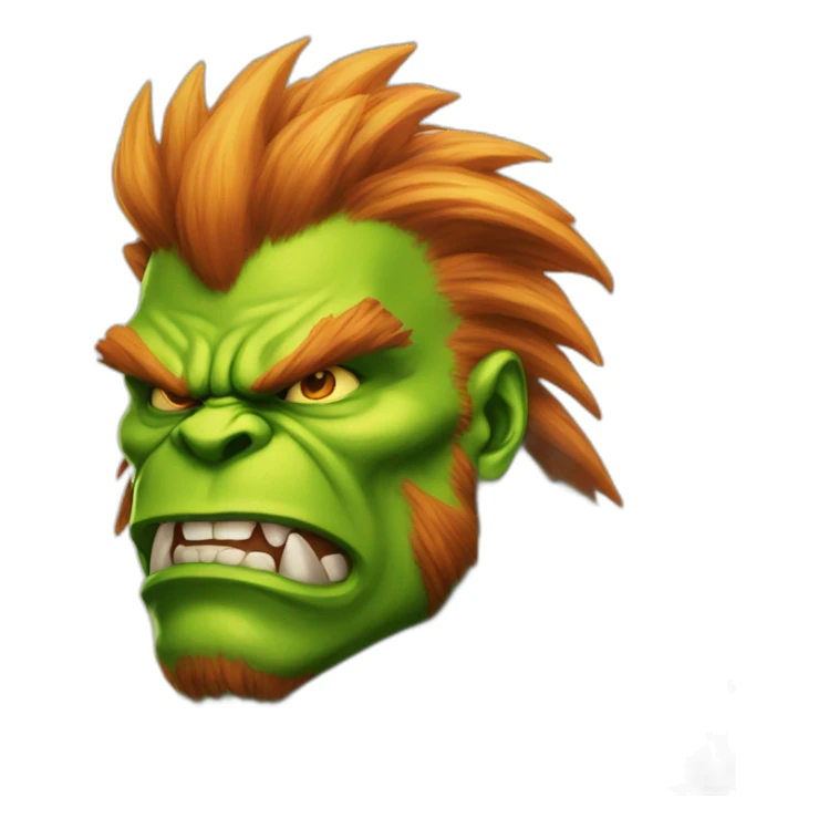 blanka street fighter sticker