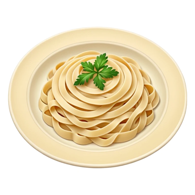 cream Pasta on a plate sticker