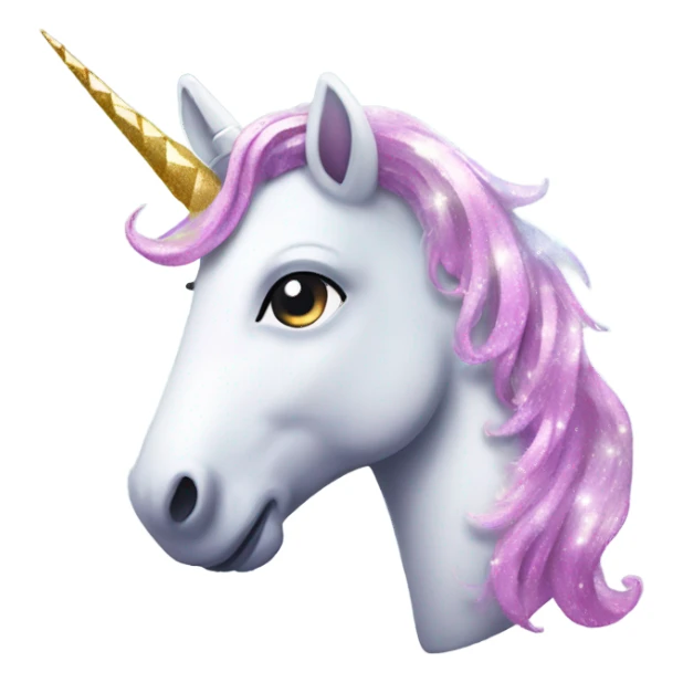 Unicorn with sparkle around it sticker