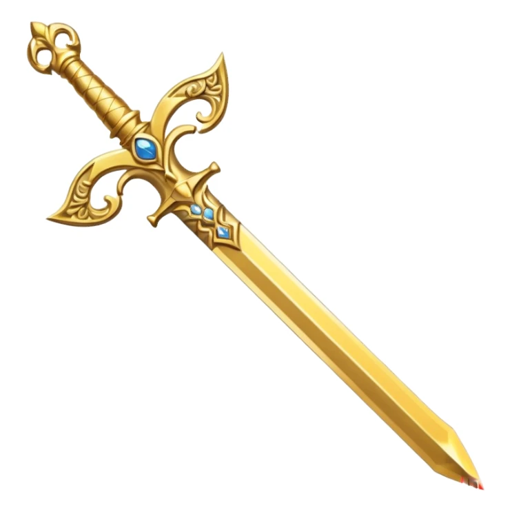 gold sword sticker