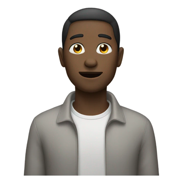 person holding hands on neck sticker