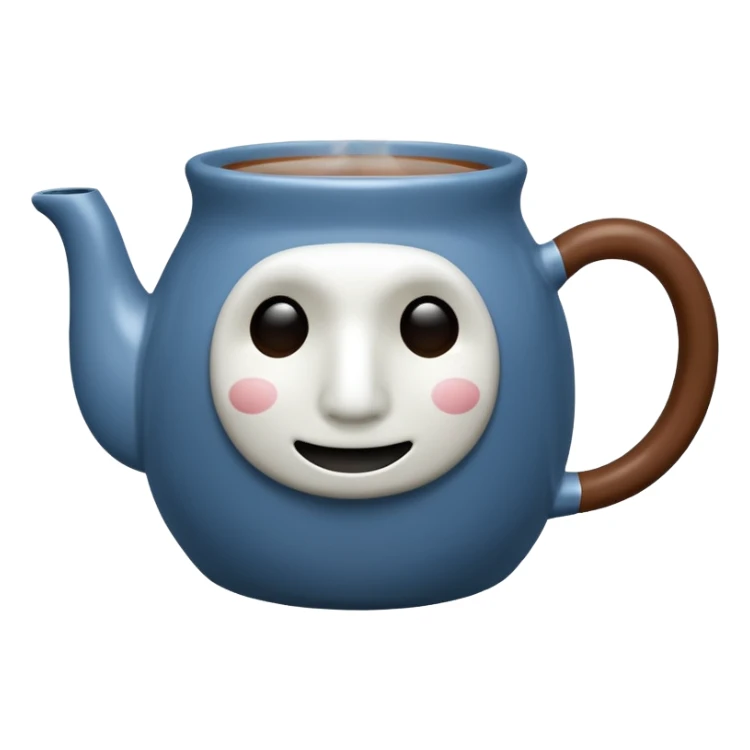 hot tea in a mug no face sticker