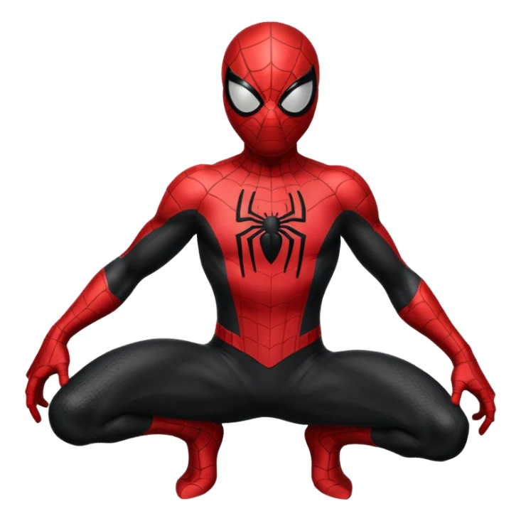 Black Spider man sticker
