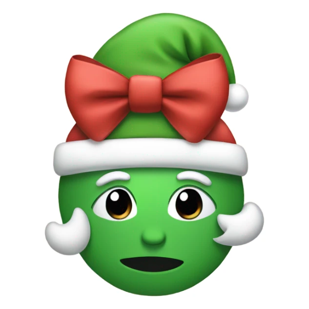 Merry Christmas with a bow  sticker