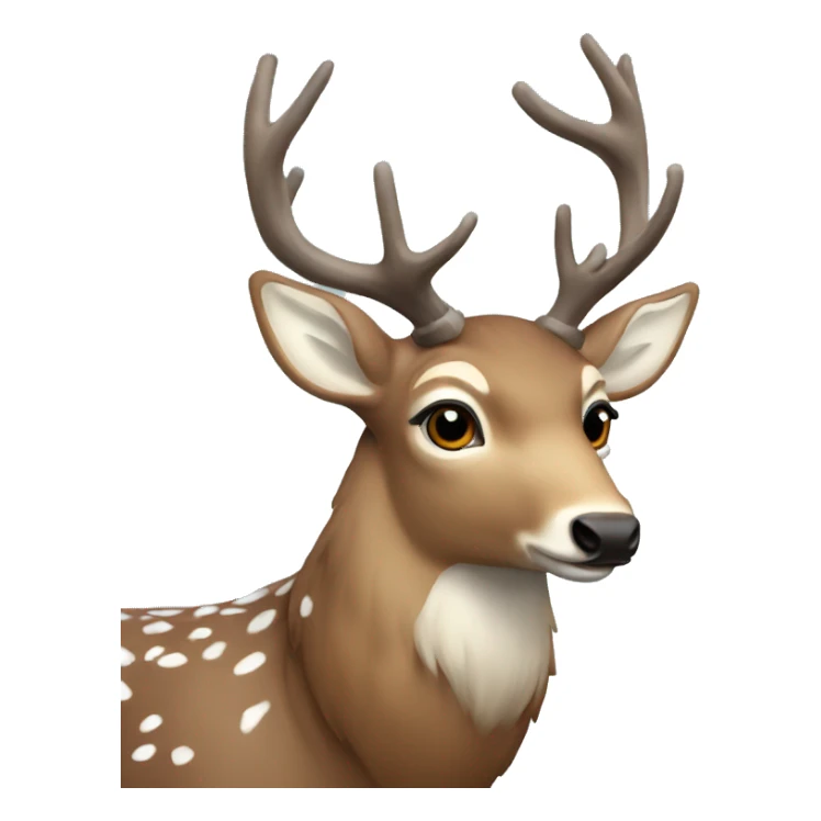 Winter deer sticker
