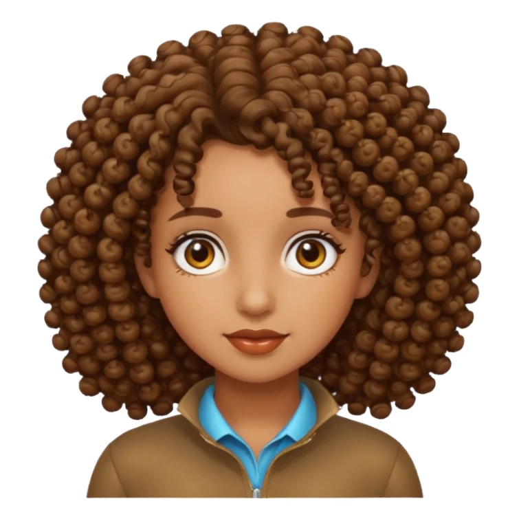 curly girl sticker