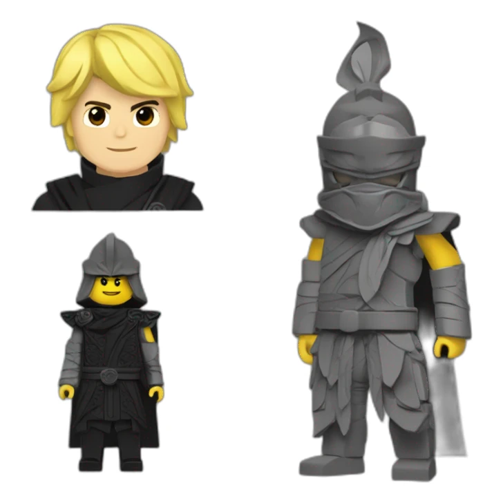 Lord garmadon with lloyd ninjago sticker