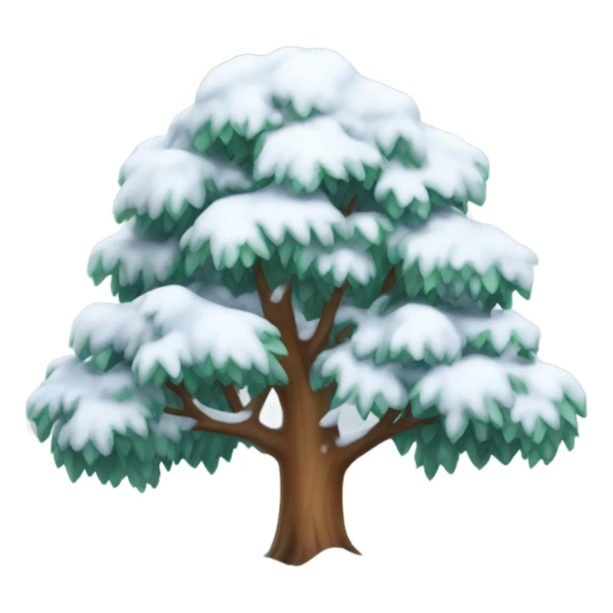 Tree with Snow  sticker