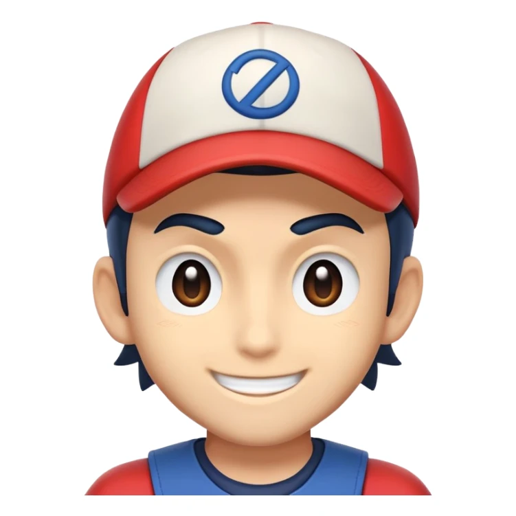 Ash Ketchum emoji sticker
