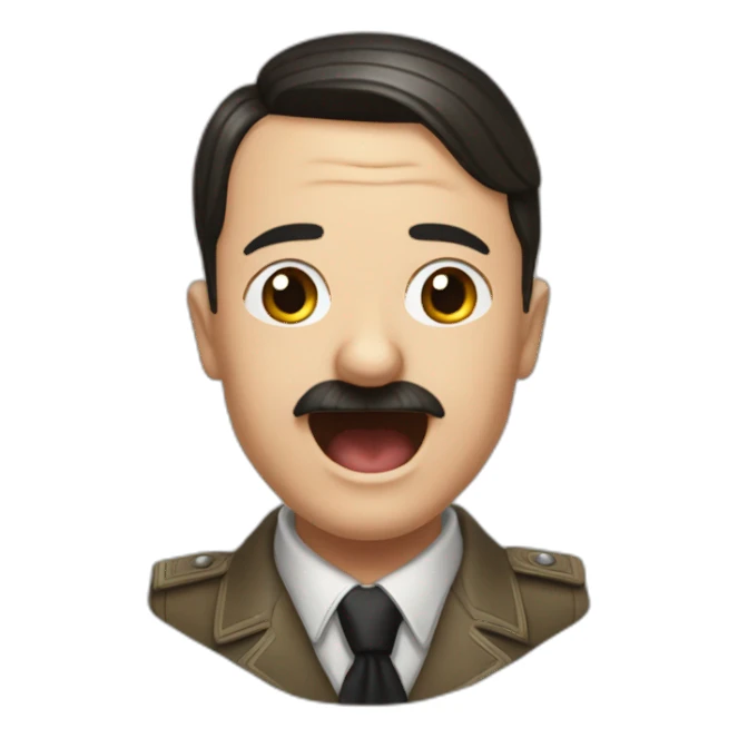 Hitler qui pleure de rire sticker