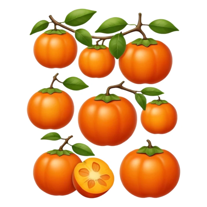 Persimmon and sunshine sticker