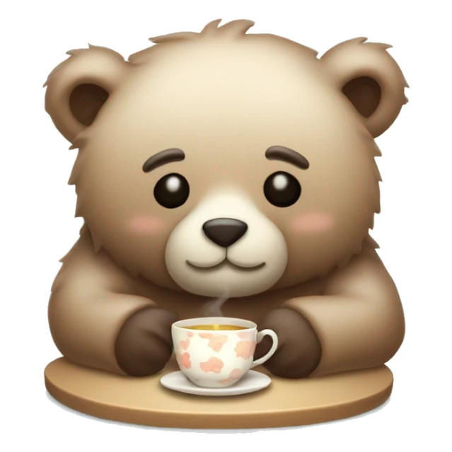 cozy bear like sleepy time tea sticker