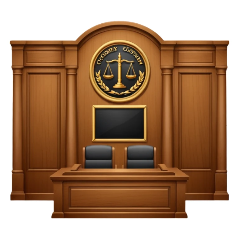 court room items sticker