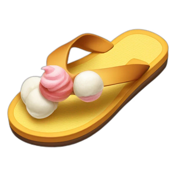 Flip-flops：Eat ice cream sticker