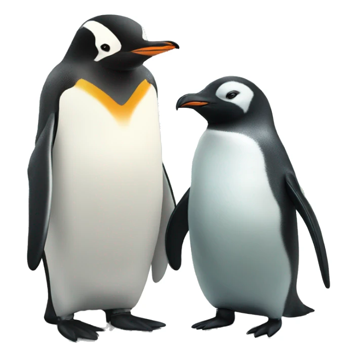 cool penguin hanging out with seal sticker