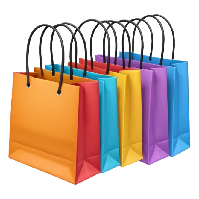 Shopping bags sticker