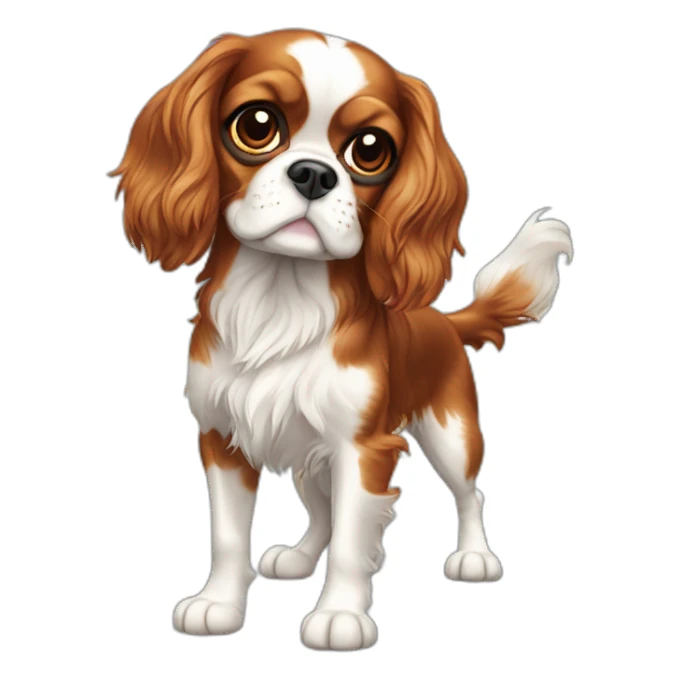  Cavalier King Charles Spaniel full body sticker