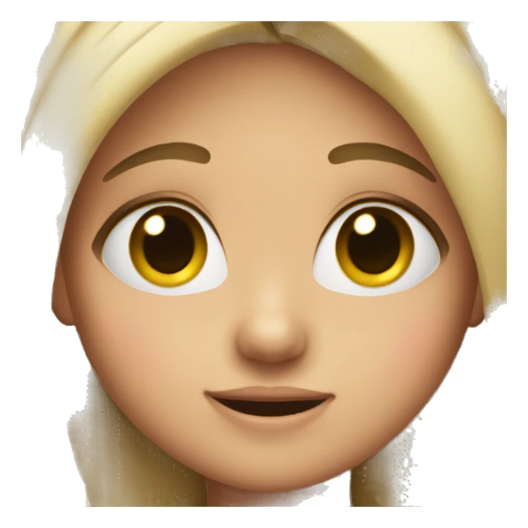 Girl blushing  sticker