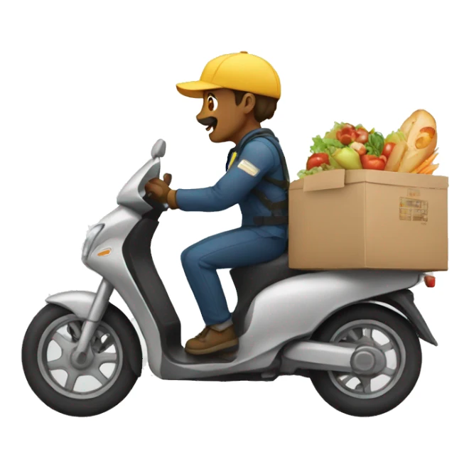 deliver food sticker