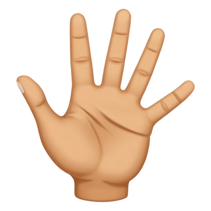 Rock and roll hand  sticker