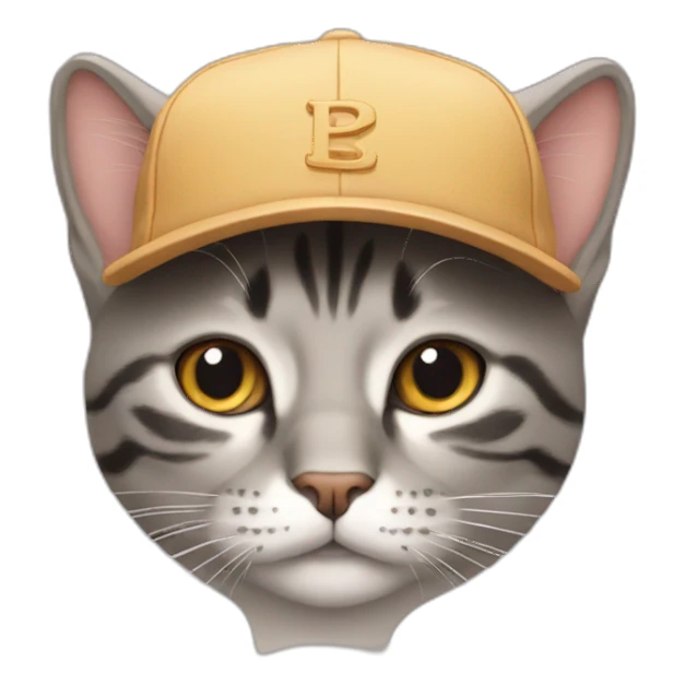 cat with cap sticker