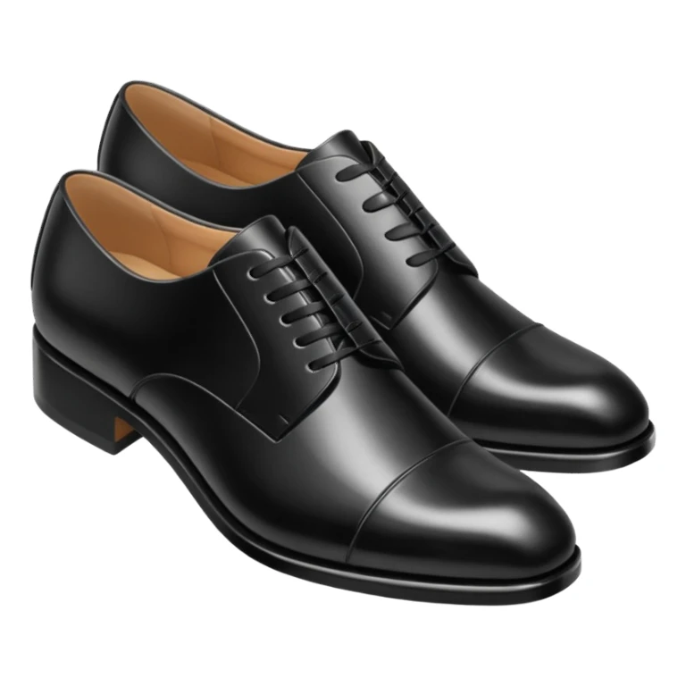 Black suit shoes sticker