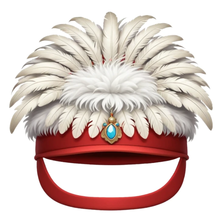 austrian feather hat sticker