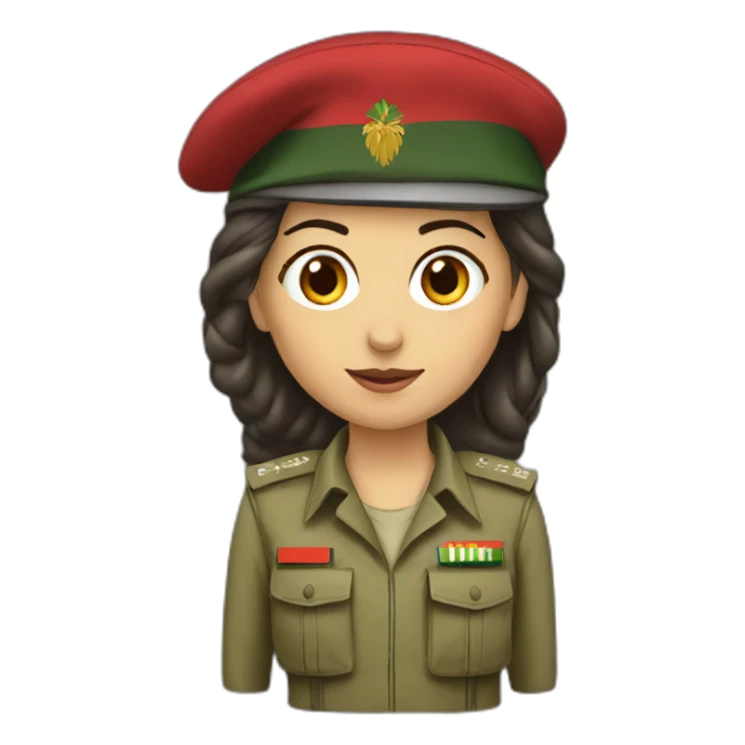 Female Peshmerga sticker