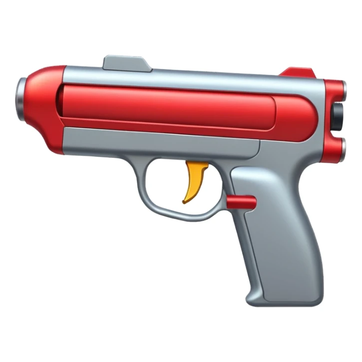 red lazer gun sticker