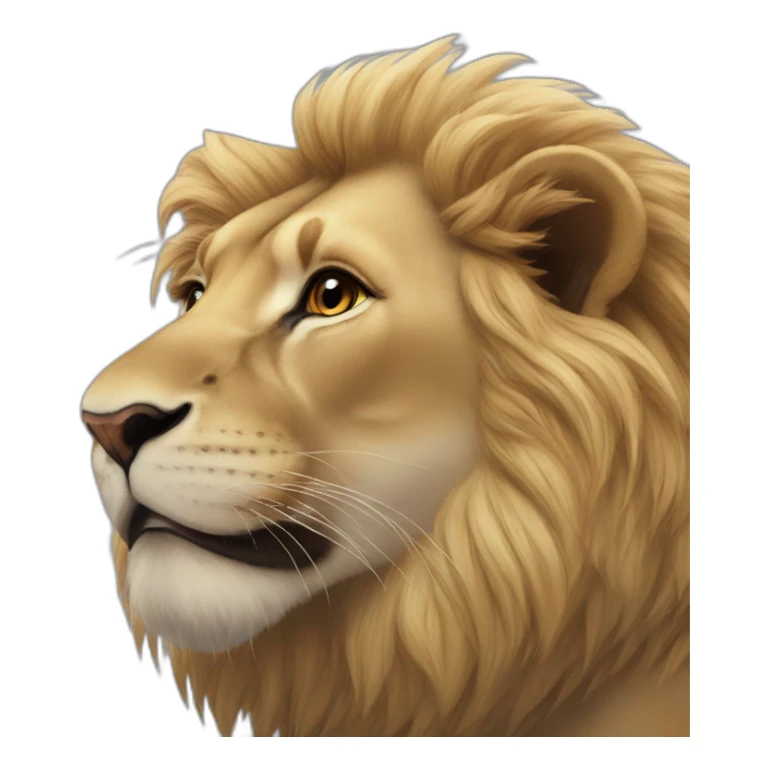 Lion bisous sticker