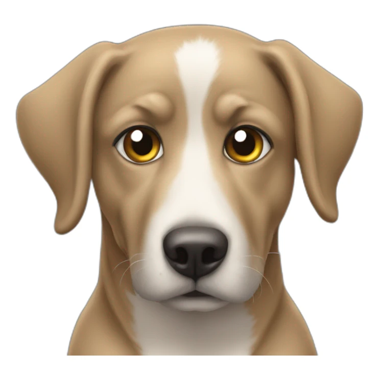 hund mit gurkenaugen sticker