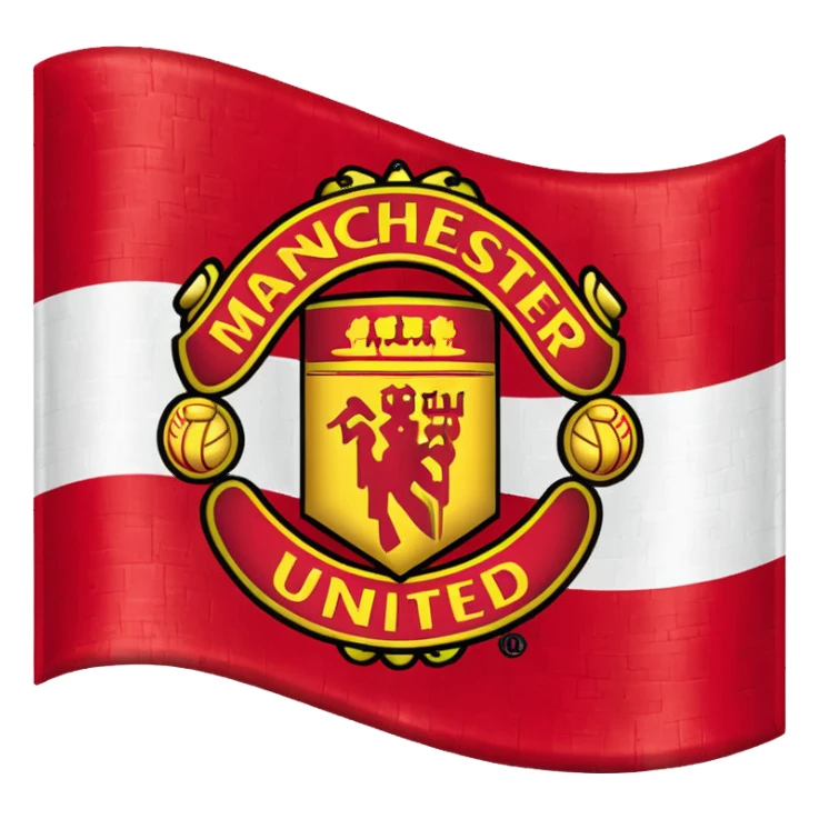 Manchester United flag sticker