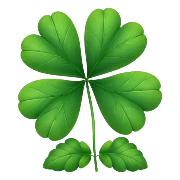 clover with 5 leaves (not 4) sticker