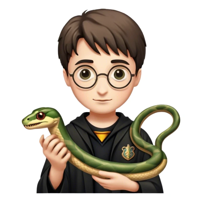 Harry potter con una serpiente encima sticker