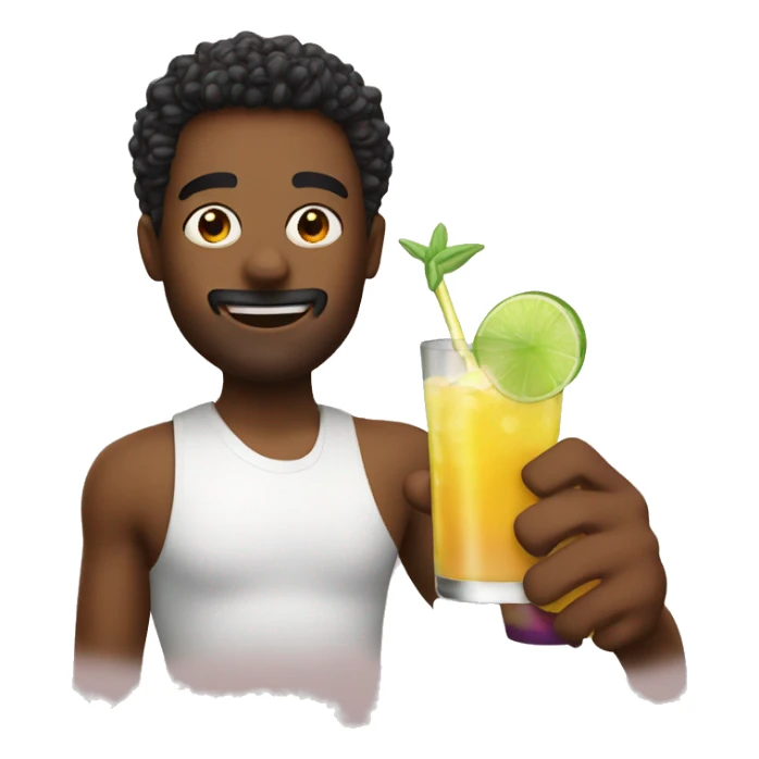 Drinking a mocktail  sticker